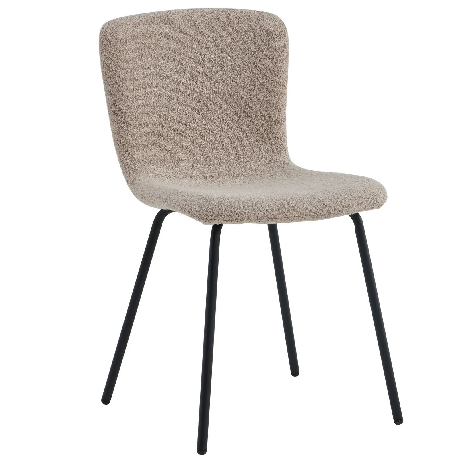 Image of Kate spisebordsstol i beige boucle. Brudt emballage (OU12526)