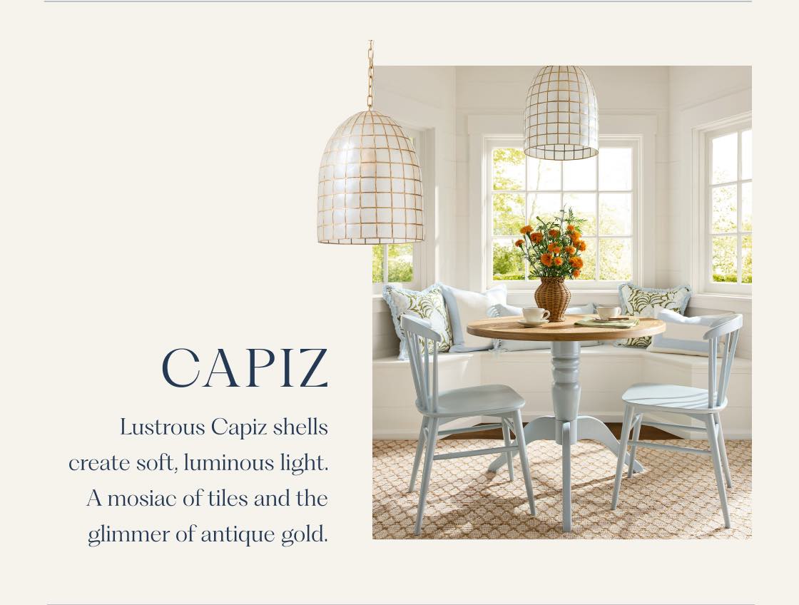 Capiz Tiled Pendant
