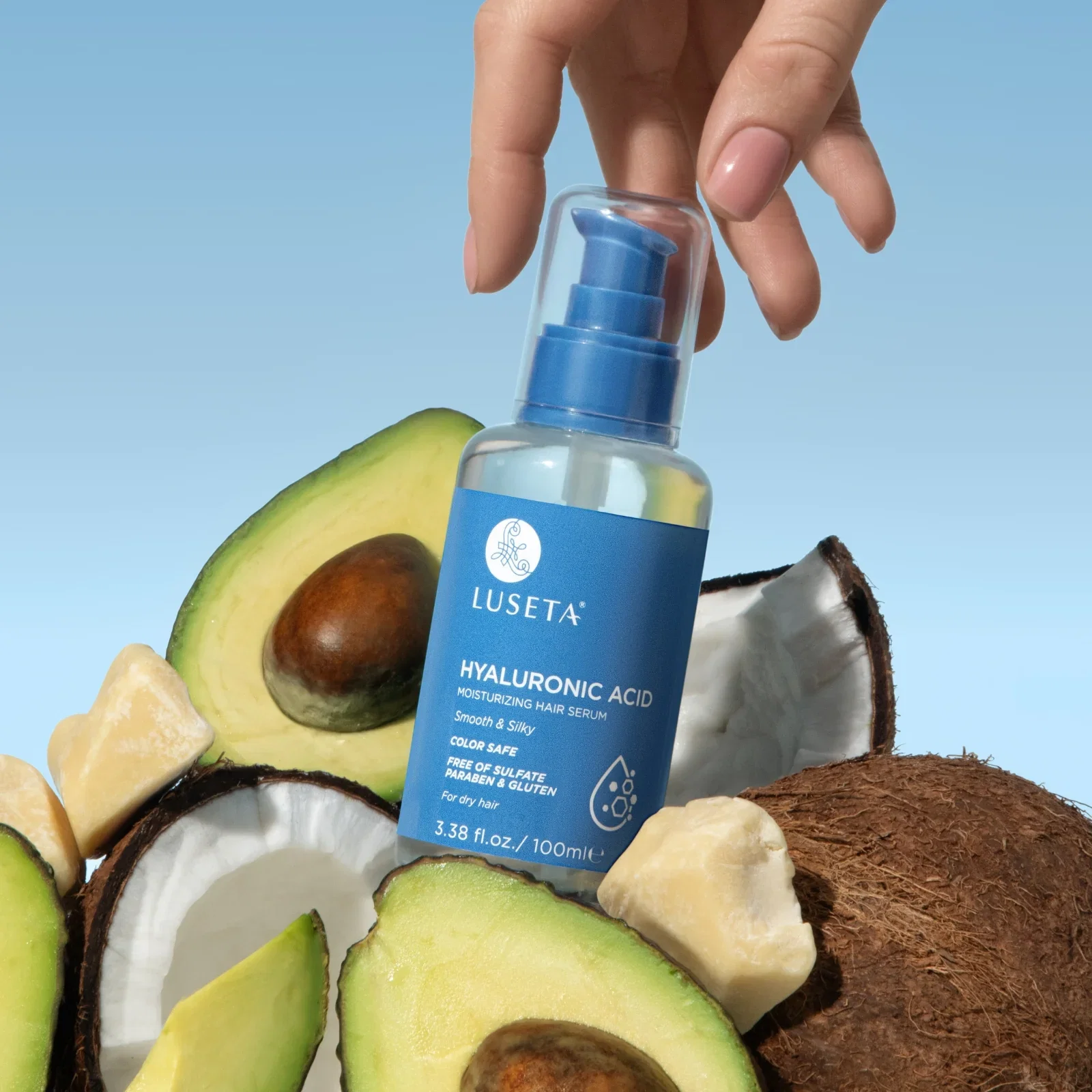 Image of Hyaluronic Acid Moisturizing Hair Serum
