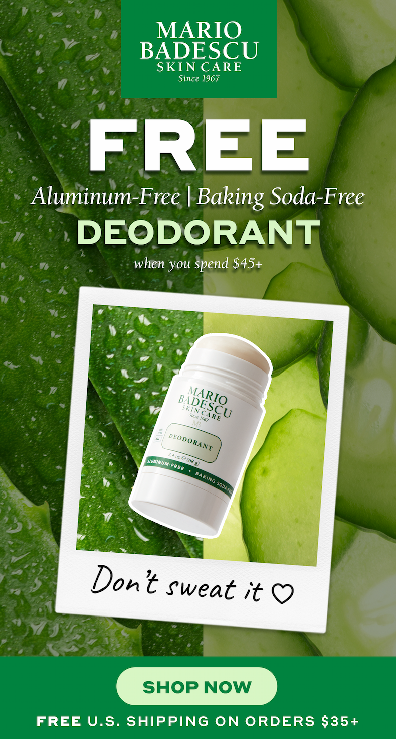 FREE Aluminum-Free | Baking-Soda Free Deodorant when you spend $45+