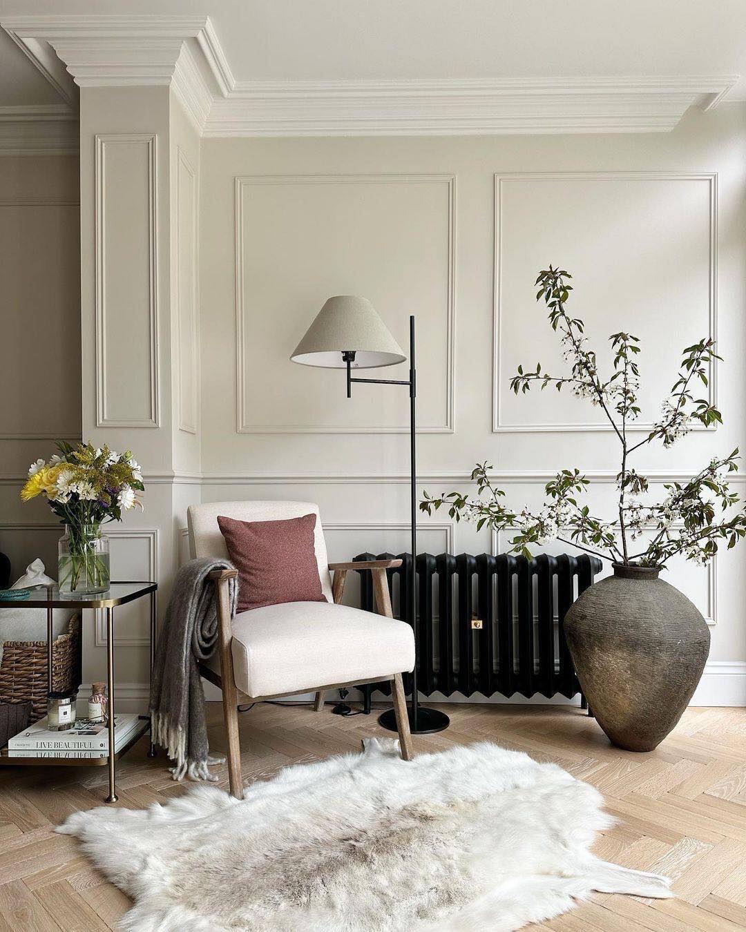 Dan Linen Armchair in Oatmeal
