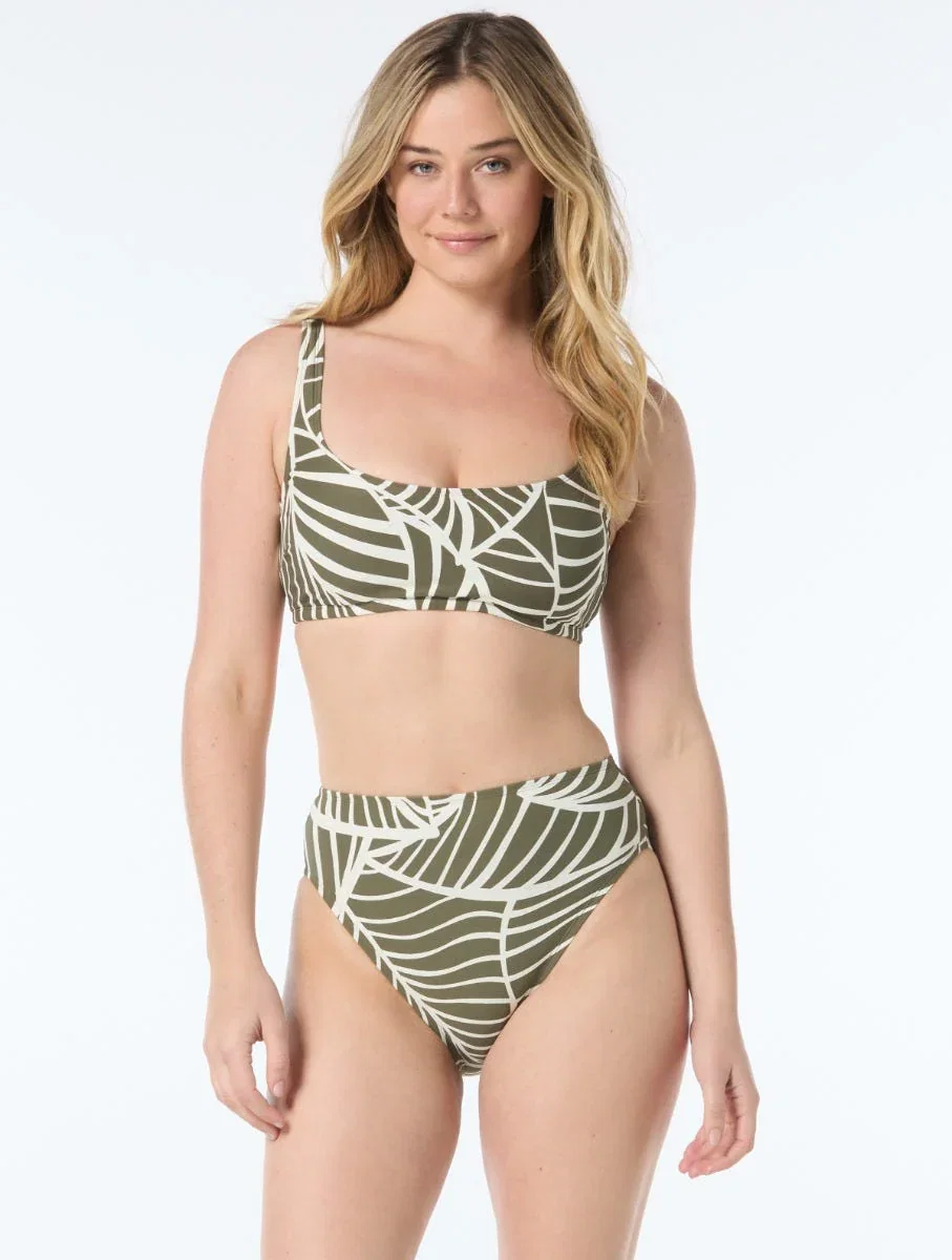 Image of Coco Reef Divine Bra Sized Underwire Bikini Top - Graphic Palm