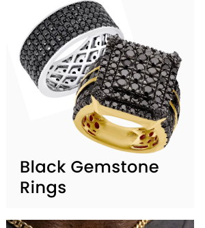 Black Gemstone Rings