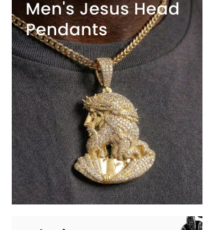 Men's Jesus Head Pendants