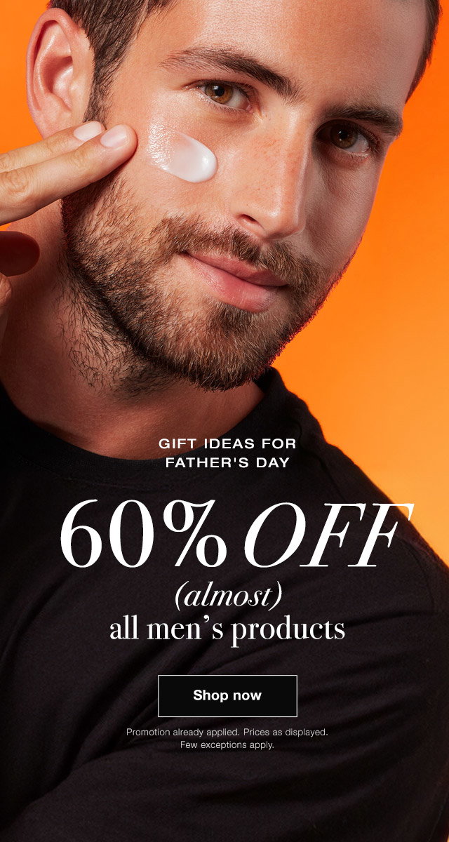 60% OFF Men's Products
