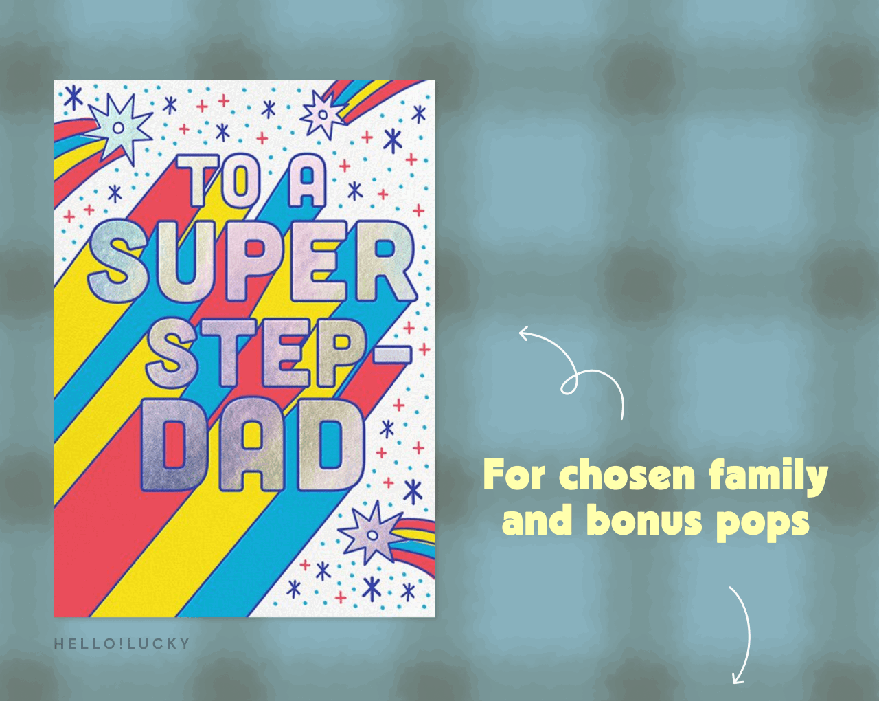 TO A SUPER STEP-DAD For chosen family and bonus pops
