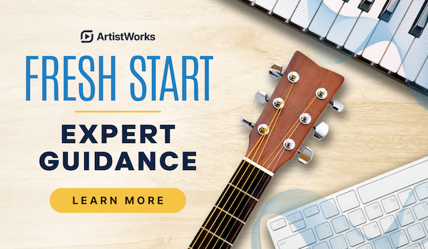 ArtistWorks: Fresh start, expert guidance.