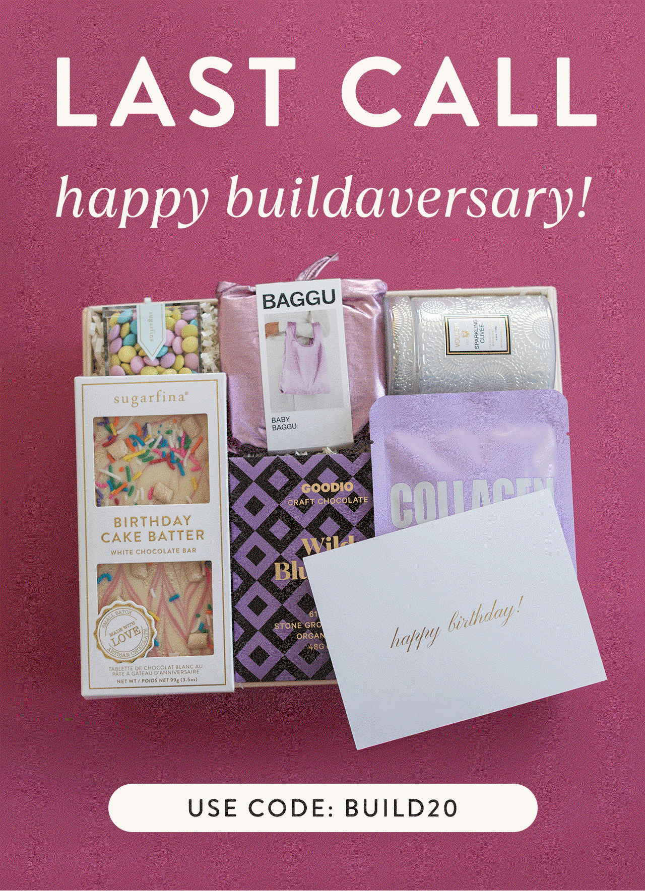 LAST CALL FOR 20% OFF