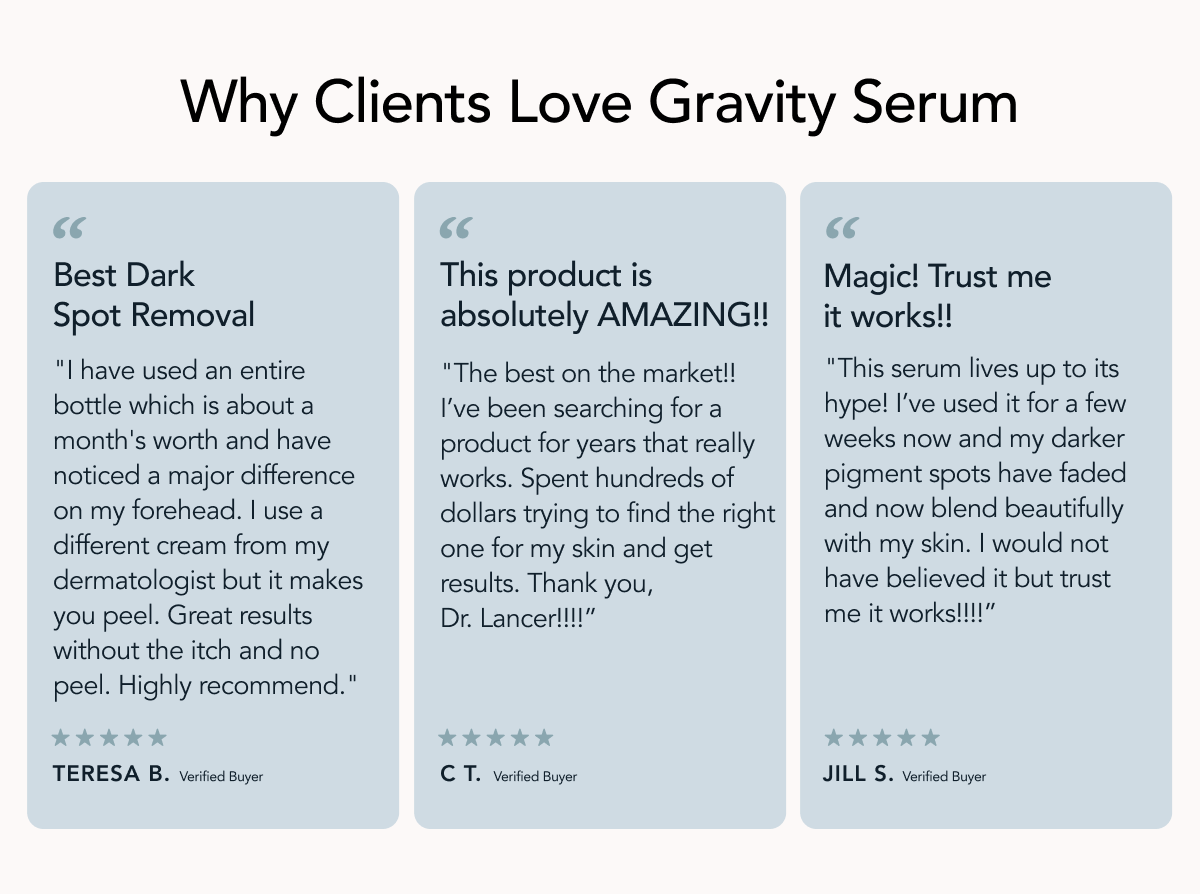 Why Clients Love Gravity Serum