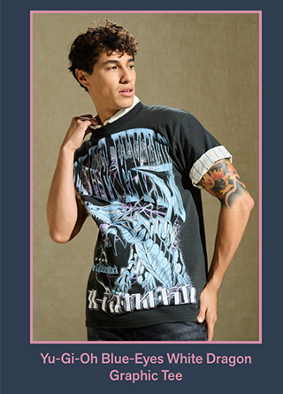 Yu-Gi-Oh Blue-Eyes White Dragon Graphic Tee