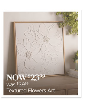 Textured Flower Art