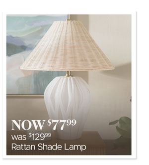 Rattan Shade Lamp