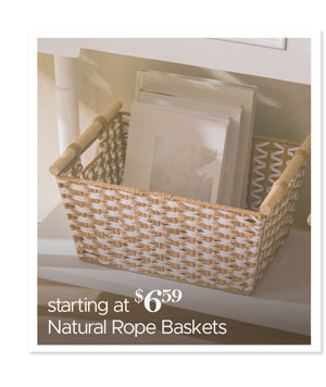 Natural Rope Baskets