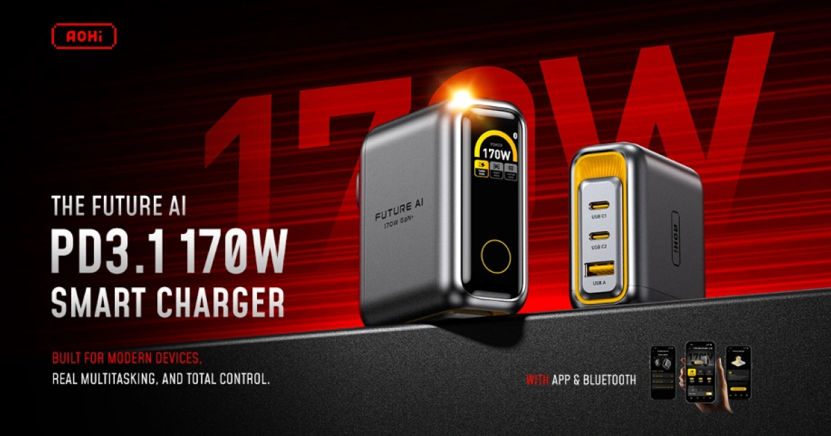 AOHi The Future AI PD3.1 170w Smart Charger