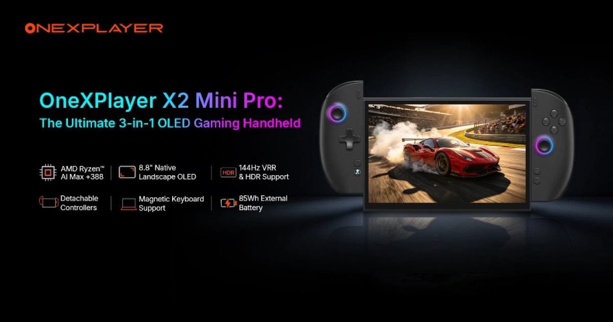 OneXPlayer X2 Mini Pro:The Ultimate 3-in-1 OLED Gaming Handheld