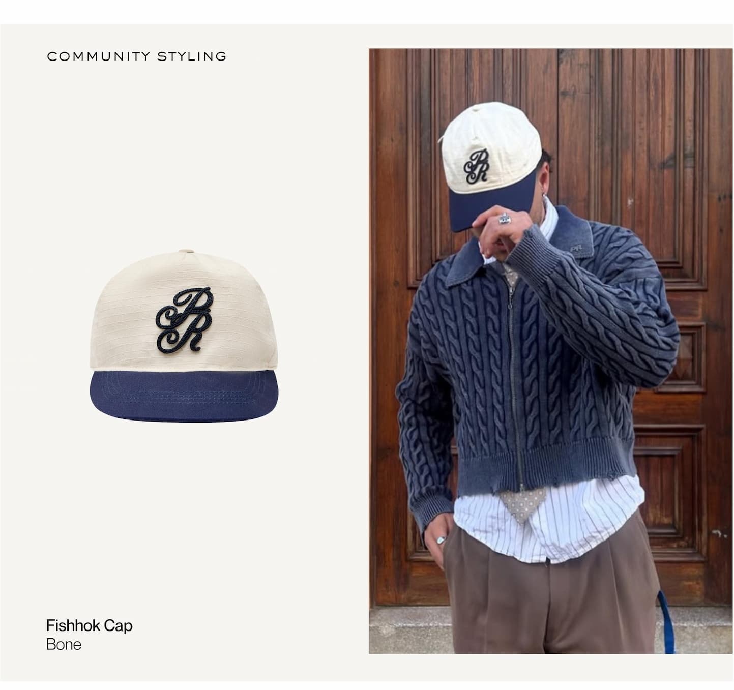 Fishhok Cap - Bone
