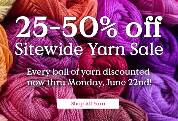 25-50% Off All Yarn