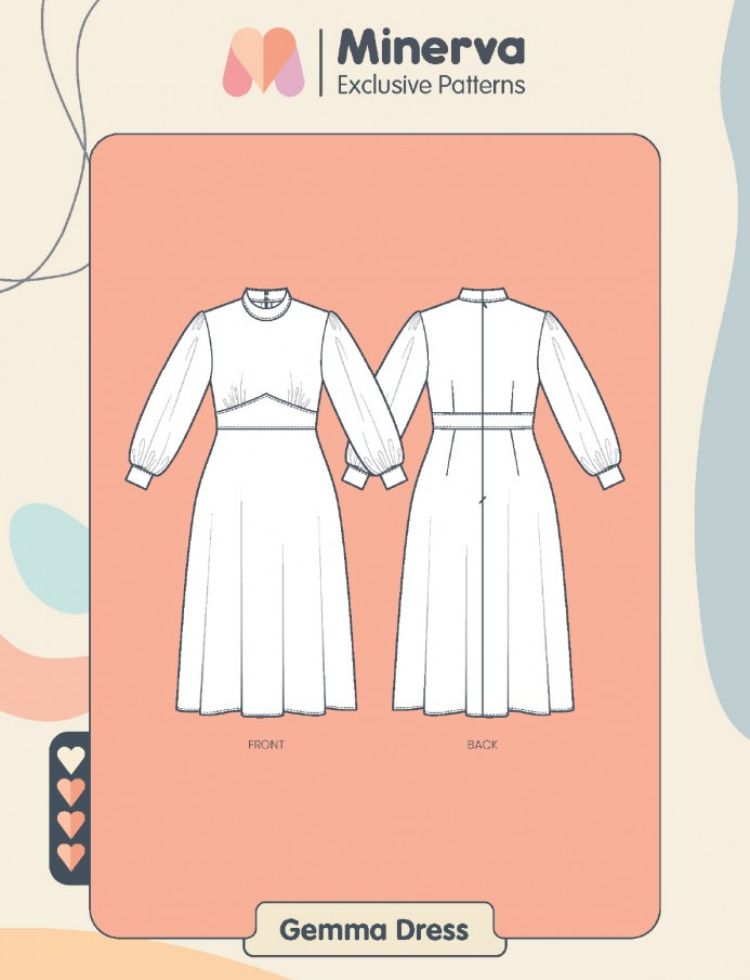 Minerva Exclusive Sewing Pattern Gemma Dress