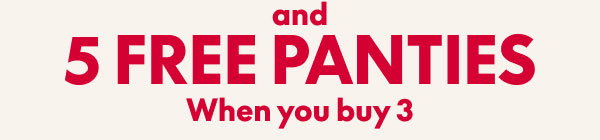 Panties Buy 3 Get 5 Free