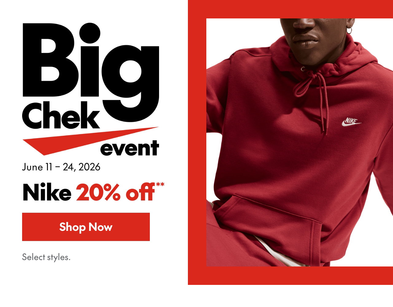 Nike
20% off
Our ticket price. Select styles. 