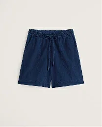Eskelli Wide Leg Denim Shorts