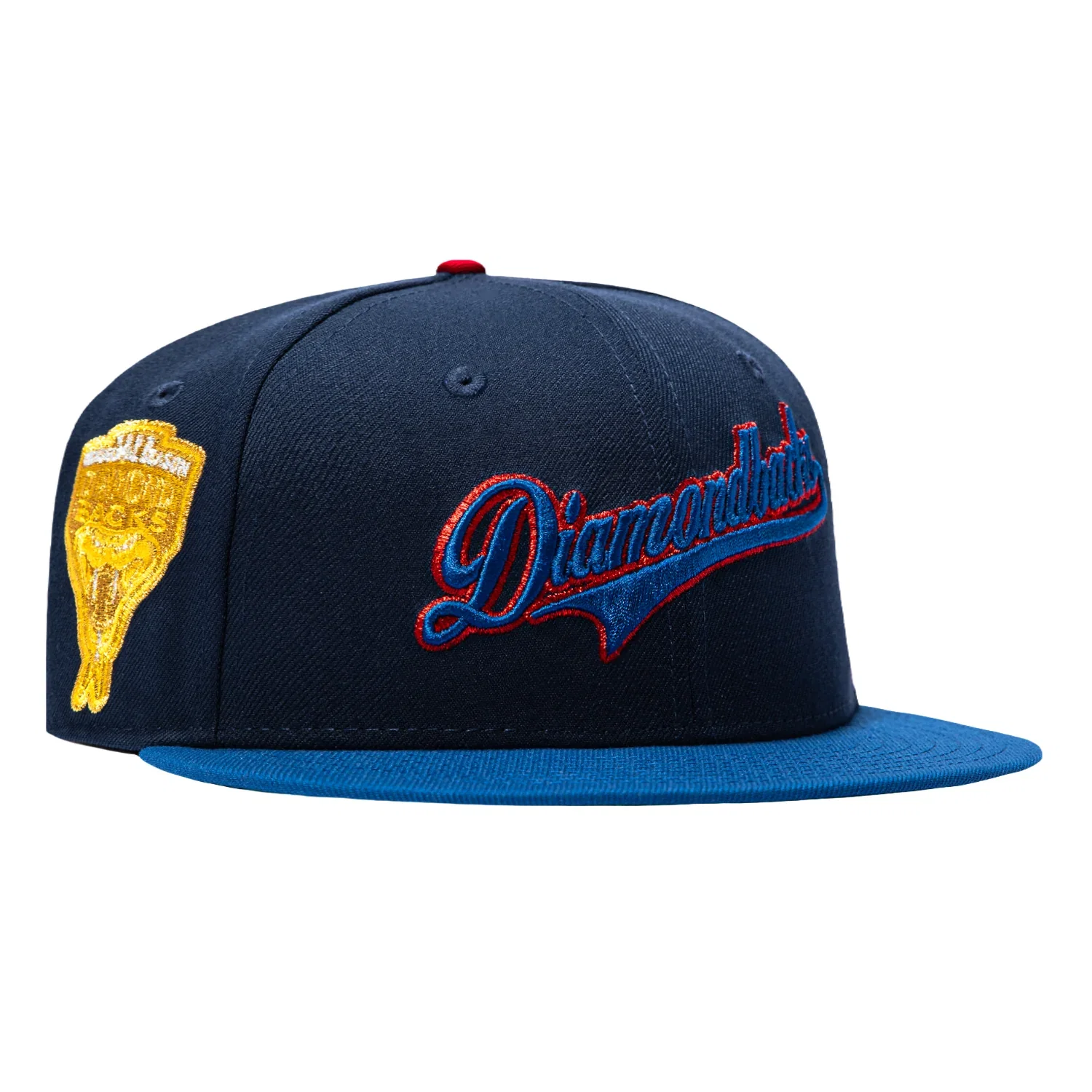 Image of New Era 59Fifty Arizona Diamondbacks Inaugural Patch Script Hat - Navy, Royal