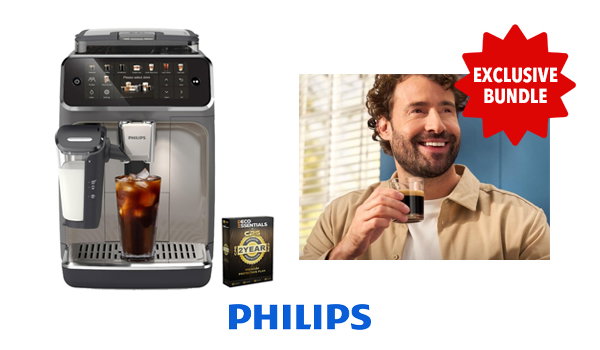 5500 Series Fully Automatic Espresso Machine, Black Chrome  +2 Yr Protection Pack