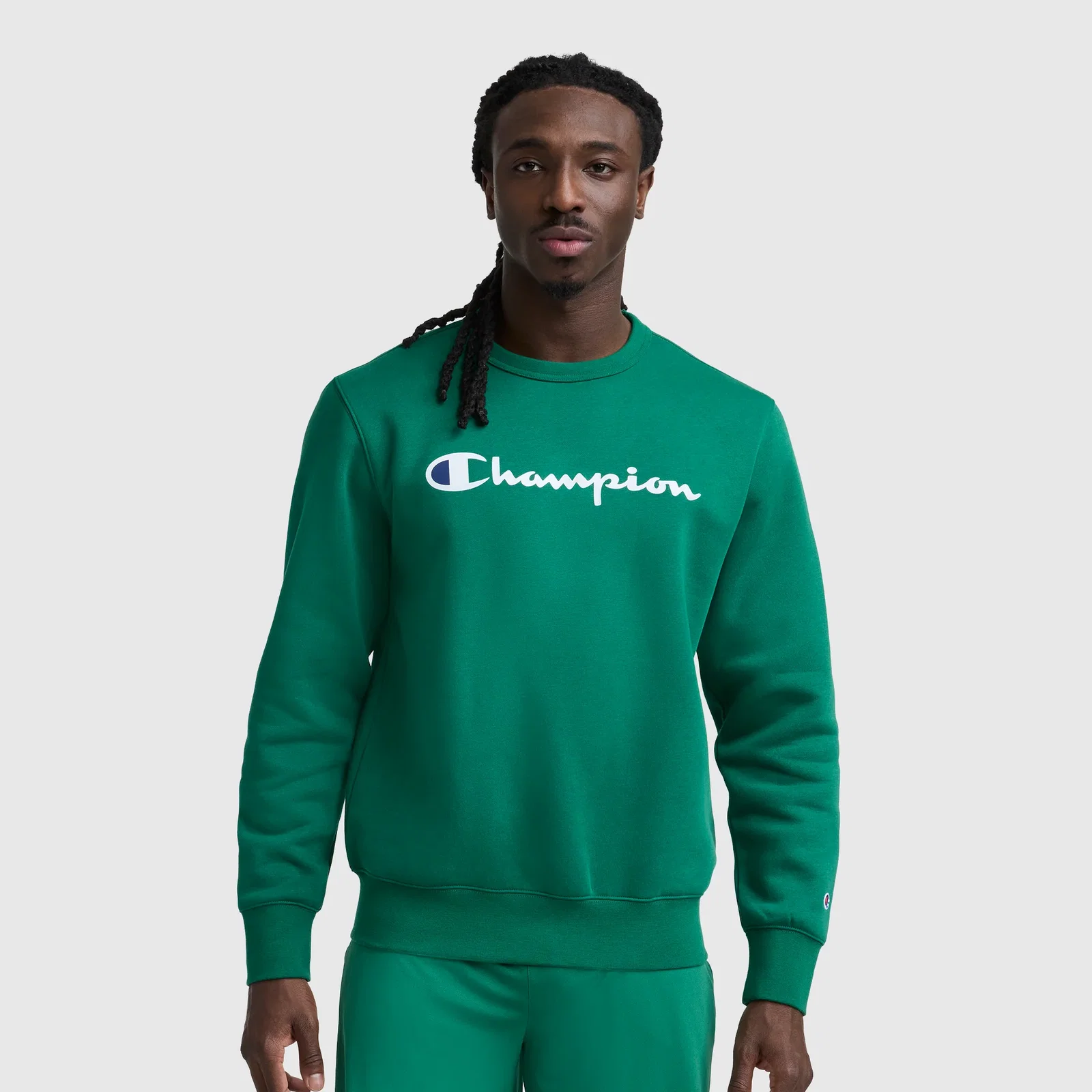 Image of Powerblend Crewneck Sweatshirt, Script Logo