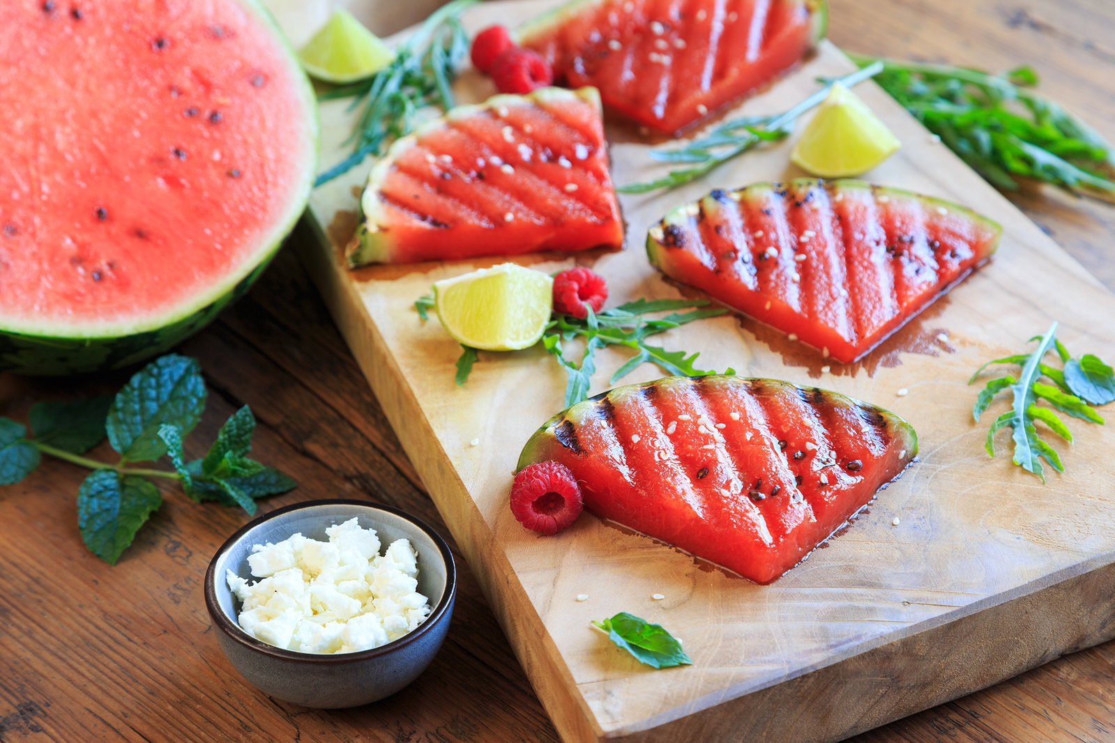 Grilled Watermelon and Feta Salad