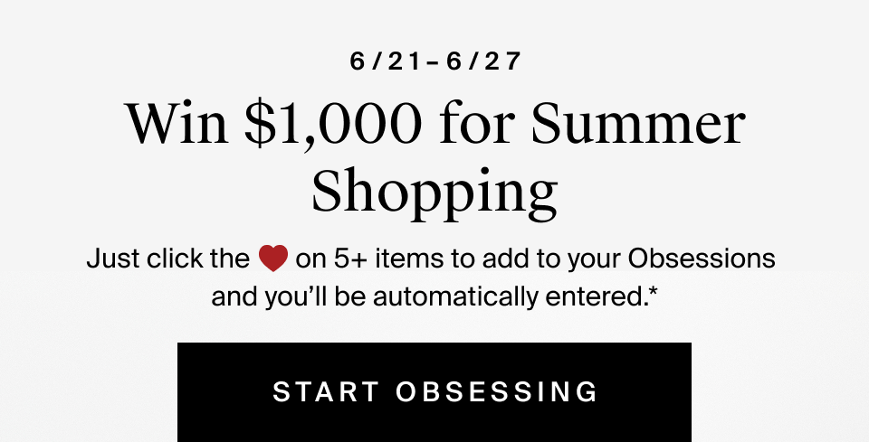 Win $1,000 For Summer Shopping