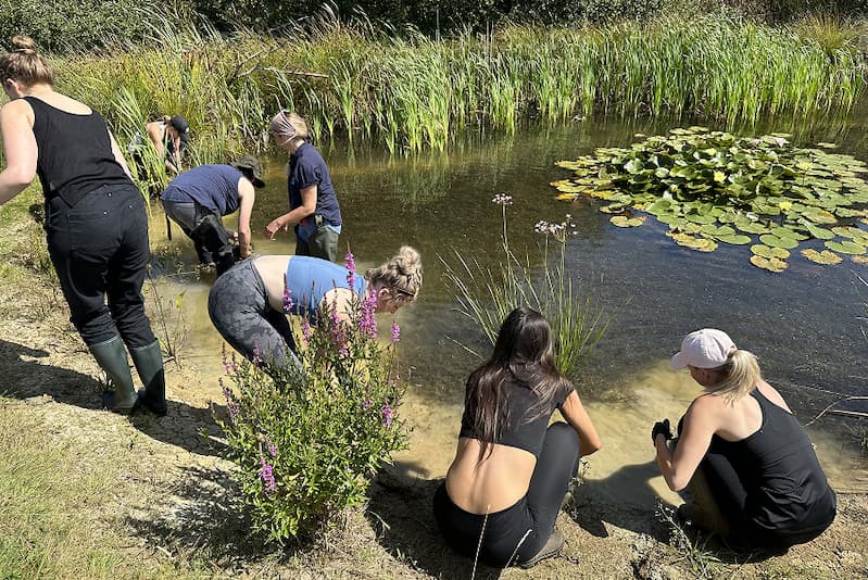 Ancient + Brave employee volunteers at Ouse River