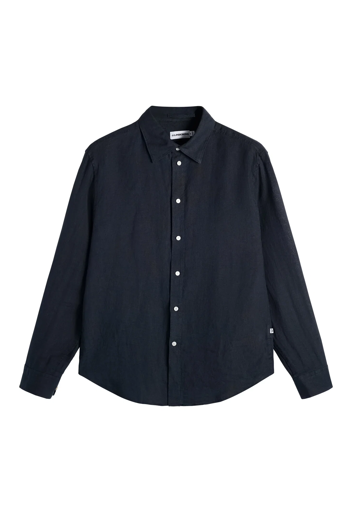 Image of Zachary Clean Linen Shirt / JL Navy