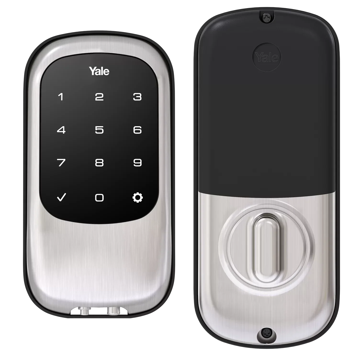 Image of Yale Real Living Keyless Touchscreen Stand Alone Deadbolt Lock with Z-Wave YRD110-ZW-605