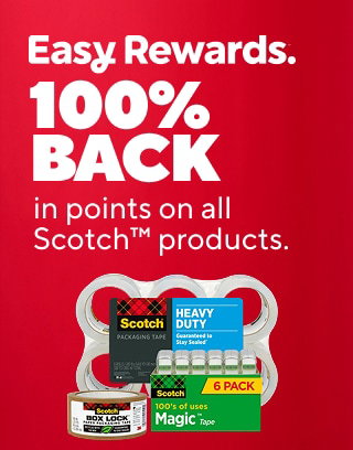 easy DEAL DAYS
$38.99 K-Cup pods, 80-96/pk
25% off custom banners
100% back in points on all Scotch products
$279 Apple iPad 11