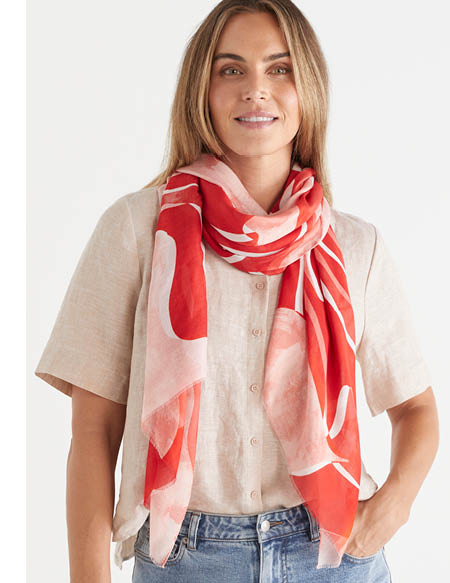 Abstract Swirl Scarf