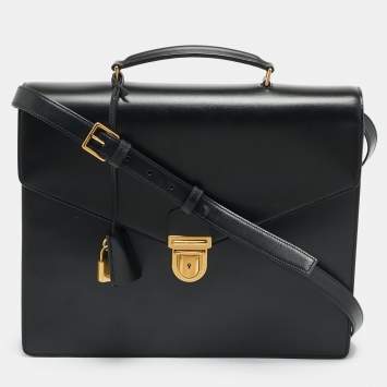 Cartable Small Black Box Leath