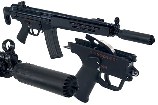Heckler & Koch HK 33K-A3 5.56mm Navy Transferable Machine Gun w/ Suppressor