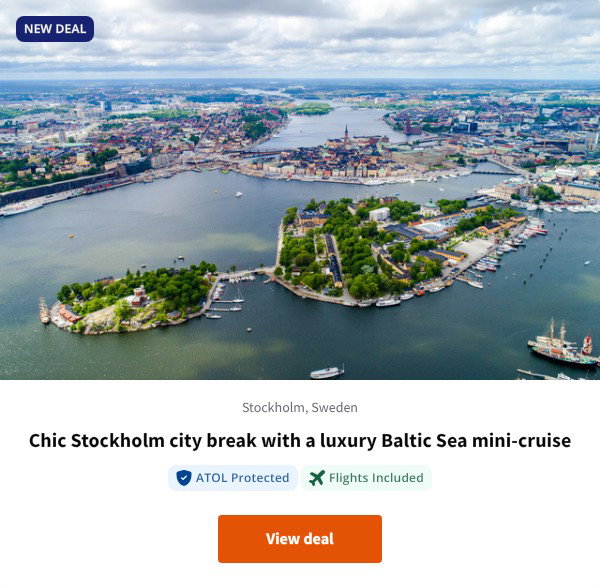 Chic Stockholm city break with a luxury Baltic Sea mini-cruise