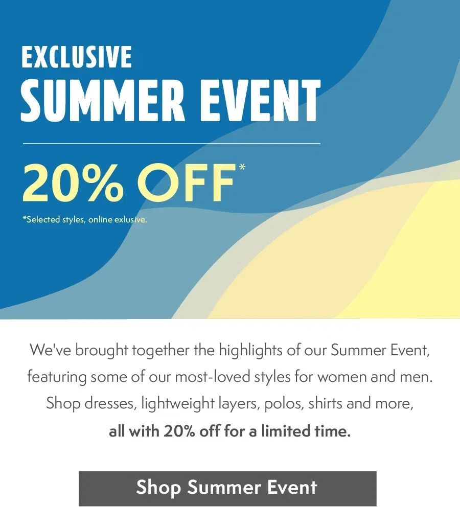 Exclusive Summer Event - 20% OFF