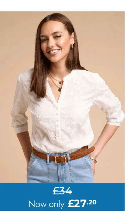 Pure Cotton Embroidered Blouse