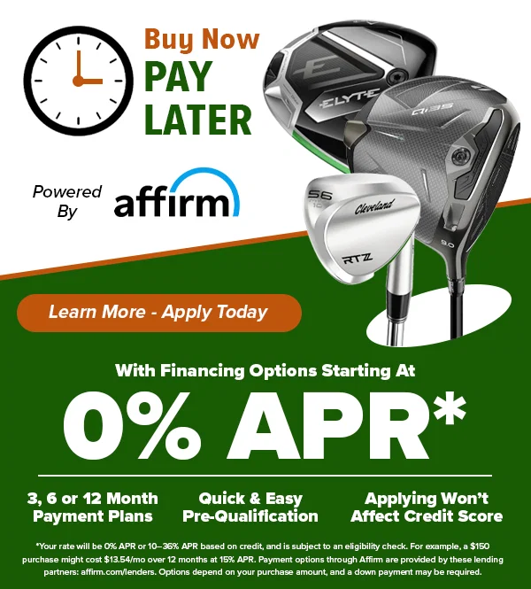 Buy Now, Pay Later w/ Financing through Affirm – Starting At 0% APR!