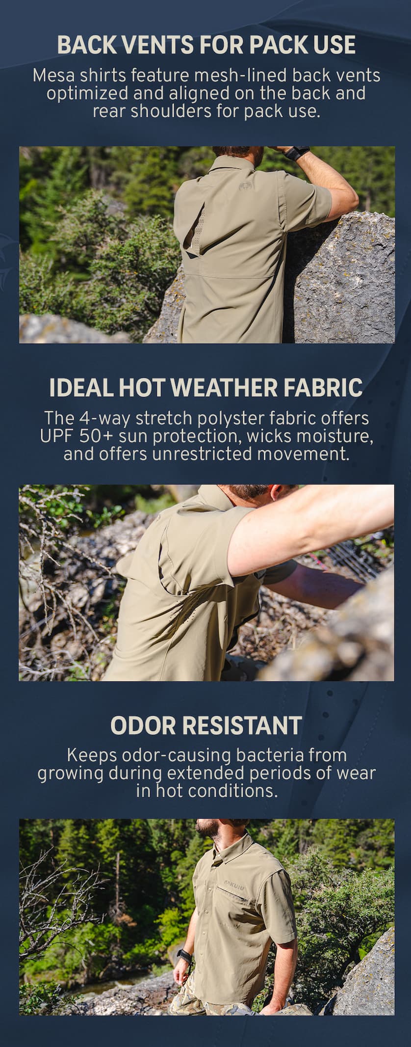 Mesa Vented Snap Shirts