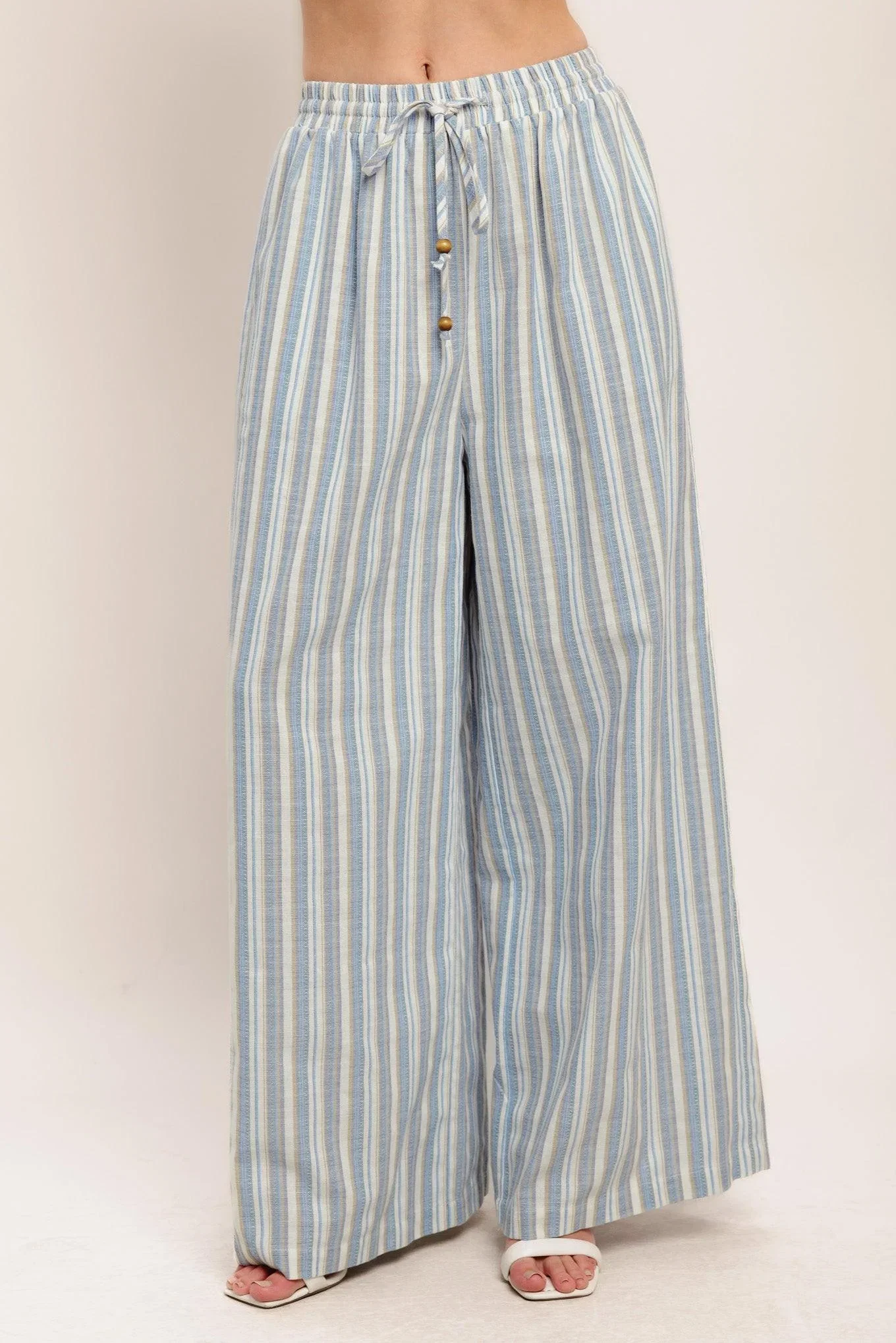 Image of Coastal Day Strip Woven Pants