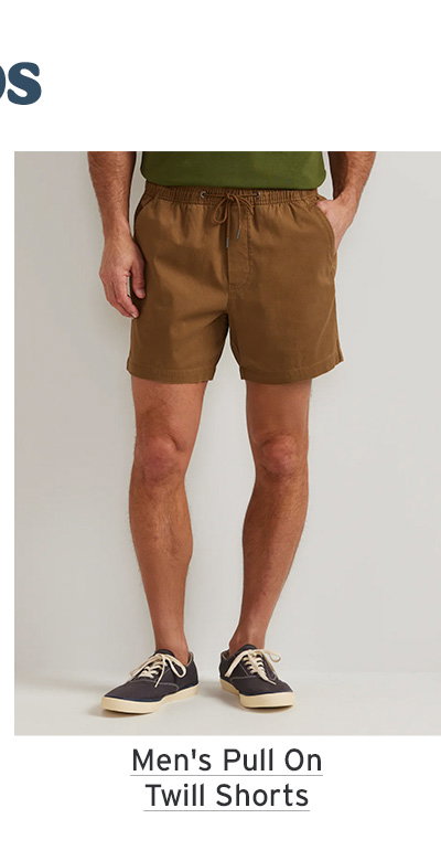Men's Pull On Twill Shorts