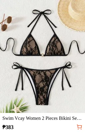 Swim Vcay Women 2 Pieces Bikini Set, Casual And Fashionable For Daily Wear Summer