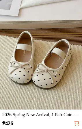 2026 Spring New Arrival, 1 Pair Cute Polka Dot Floral Pattern Mary Jane Flat Shoes, Elegant Fashion For Outdoor Daily Wear, Suitable For Spring And Autumn