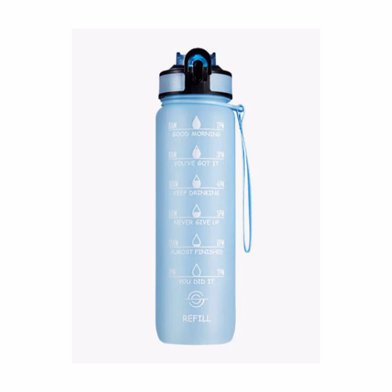 MOTIVATION BOTTLE | Motivasjonsflaske Lys Blå