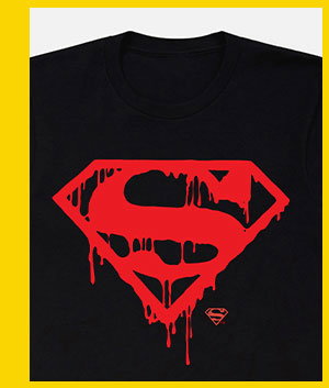 Superman Drip Logo T Shirt