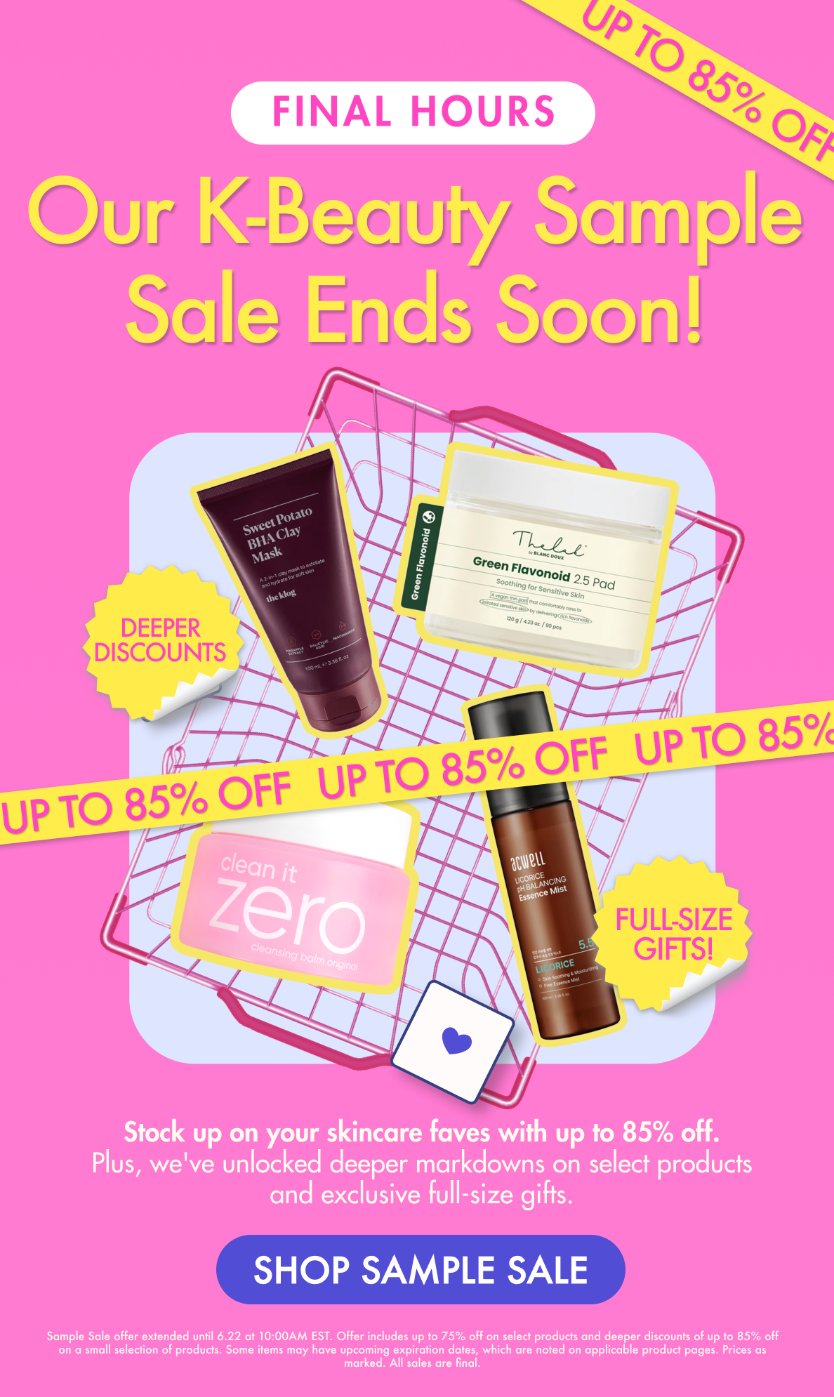 Soko Glam K-Beauty Sample Sale Shop up to 75% off