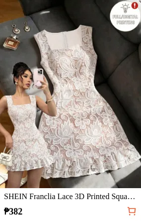 SHEIN Franclia Lace 3D Printed...